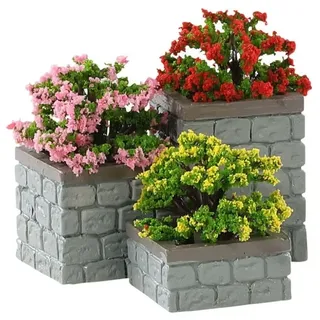 Lemax Flower Bed Boxes Set/3 Weihnachtsdorf mehrfarbig