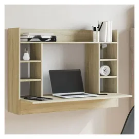 vidaXL Wand-Schreibtisch Sonoma Eiche 105x48x75 cm Holzwerkstoff