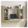 vidaXL Wand-Schreibtisch Sonoma Eiche 105x48x75 cm Holzwerkstoff