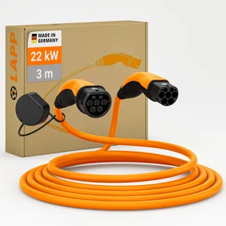 Lapp Mobility, Helix Typ 2, bis zu 22 kW, 3 m, orange