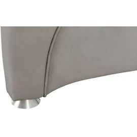 HIMOLLA Relaxsessel 4217 Leder 96 x 109 x 91 cm Grau mit Kopfteil