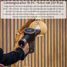 Zilan Akku Staubsauger 3in1 schwarz