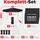onbest Faltpavillon 3 x 3 m inkl. 4 Seitenteile Schwarz