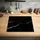 onlywow Herdabdeckplatte 65 x 52 cm Schwarz/Grau