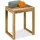Relaxdays Hocker Holz 40 x 40 x 40 cm Braun