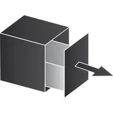 Vauth-Sagel VS ENVI Free Abfalltrennsystem KB 600 / Höhe 326 mm Kunststoff Lava