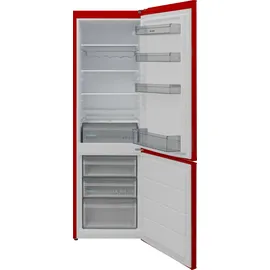 Sharp Kühl-Gefrierkombination SJ-FBB05DTXRD-EU/Breite 54 cm/Kühlteil 204 L/Gefrierteil 84 L/NanoFrost-Technologie/AdaptiFresh-Schubfach/Rot
