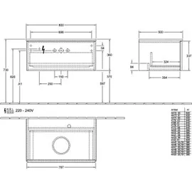 Villeroy & Boch Antao Waschtischunterschrank 800x360x500mm