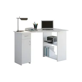 VCM Eckschreibtisch Linzia weiß