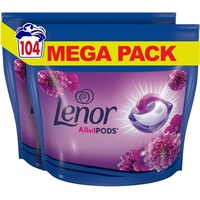 Lenor Color Waschmittel Pods All-in-1, 104 Waschladungen, Amethyst Blütentraum mit Ultra Reinigungskraft