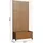 casa.pro Trennwand mit Blumenkasten 190 x 82 x 38 cm Braun Stahl