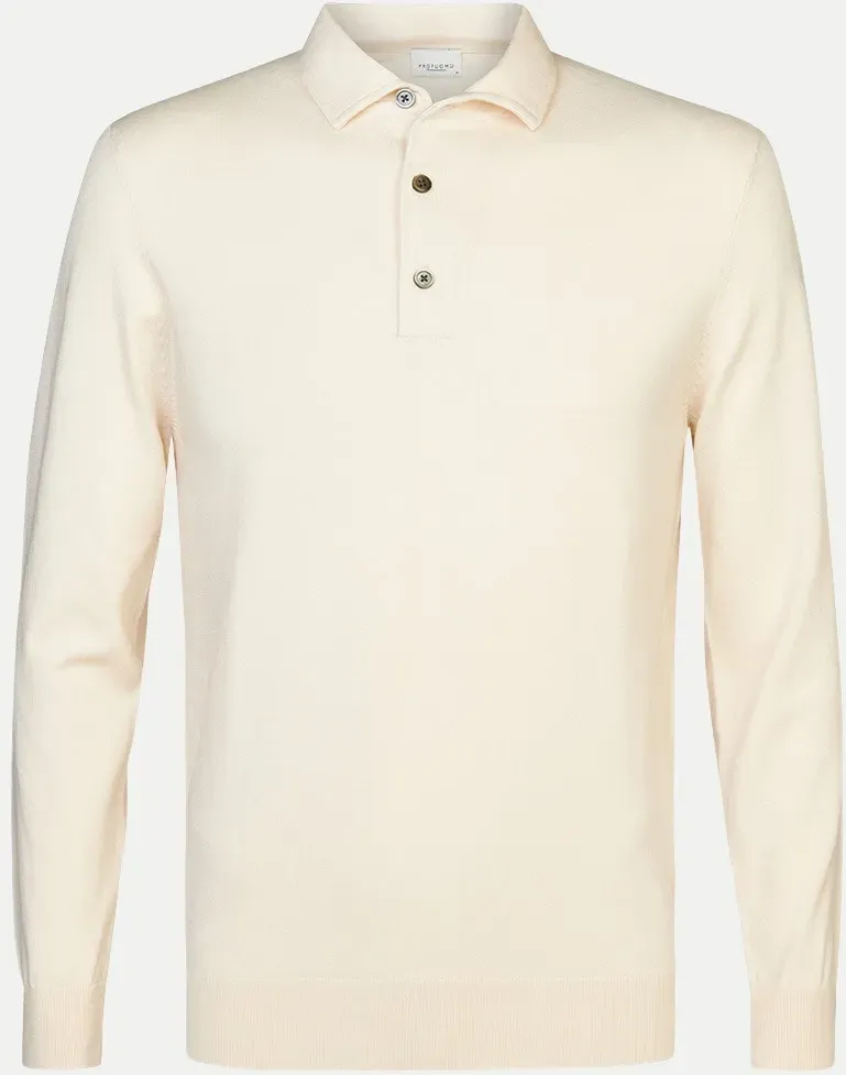 Poloshirt mit One-Piece-Kragen Beige L