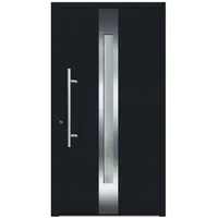 KNOCK Flügelüberdeckende Kunstoff-Haustür »Terra«, anthrazit - grau