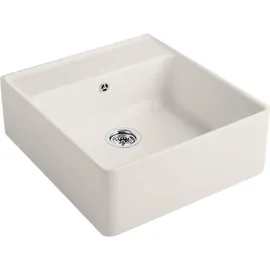 Villeroy & Boch Spülstein Einzelbecken crema + Handbetätigung