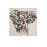 Casablanca by Gilde Casablanca by Gilde, Bunter Elefant 100 x 100 cm)