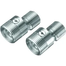 Schell S-Anschlussset G 1/2 AGxG 3/4 AG mit Vorabsperrung