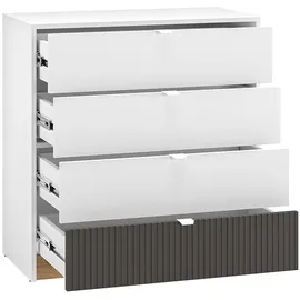 petits-meubles Kommode Ronan 82 cm Weiß