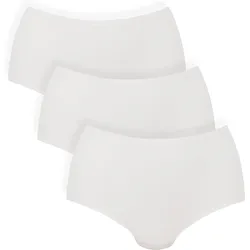 Panty Damen 3er Pack Bequem sitzend-Essentials High Waist Briefs 3P WEISS|WEISS L / XL