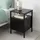Relaxdays Nachtschrank 2 Schubladen 40 x 40 x 61 cm Schwarz