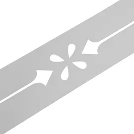 zaun|zu® Sichtschutzstreifen 2,55 m Weiß 1 St.