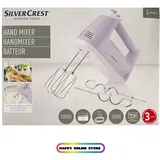 SILVERCREST® Handmixer 300 W Turbo Funktion 5 Geschwindigkeitsstufen Neu Ovp