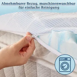 Wenta Topper 5-Zonen Gel-Memory-Foam 180 x 200 cm blau
