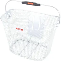 KLICKfix Fahrradkorb Uni Silber