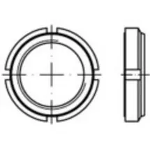 TOOLCRAFT Nutmuttern M20 4 mm Stahl galvanisch verzinkt 10 Stück
