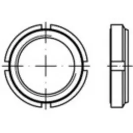 TOOLCRAFT Nutmuttern M20 4 mm Stahl galvanisch verzinkt 10 Stück