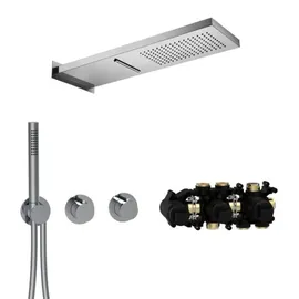 Herzbach MODUL7 Duschsystem T-MU2 mit Thermostat Chrom 70.703711.1.01