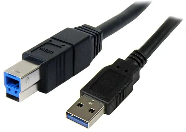 StarTech.com 3m schwarzes SuperSpeed USB 3.0 A auf B Kabel - St/St - USB 3.0 Ans