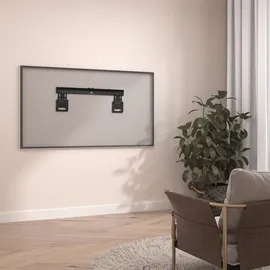 Maclean Brackets Maclean MC-481 Ultraflache Wandhalterung für 37-80" Flach & Curved Fernseher bis zu 75kg Max. VESA 600x400 Universal TV Halterung OLED QLED LCD LED Plasma