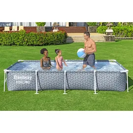 BESTWAY Steel Pro Frame Pool Set 366 x 201 x 66 cm inkl. Filterpumpe