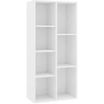 vidaXL Bücherregal 50 x 25 x 106 cm Weiß