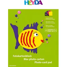 Brunnen Fotokartonblock A4 300 g/m2 10 Blatt farbig sortiert