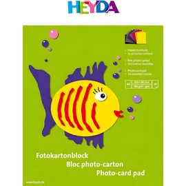 Brunnen Fotokartonblock A4 300 g/m2 10 Blatt farbig sortiert
