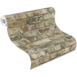 tesa rasch Vliestapete Clayton 6 m x 0,53 m 1 St Beige/Braun/Grau 371918