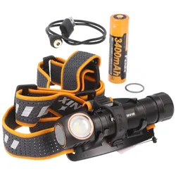 Fenix HM61R LED Stirnlampe mit max. 1200 Lumen Leuchtkraft, Dual Light Source, 3in1 Nutzung,
