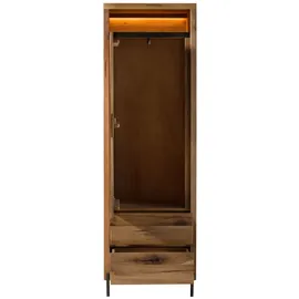 MASSIVMOEBEL24.DE Wild-/Zerreiche Garderobenschrank 62x67x195 beige