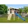 Karibu Stelzenhaus Benjamin Set Terragrau Holzrampe Rutsche 3 m Blau