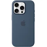 Apple Silikon Case mit MagSafe für iPhone 16 Pro Denim