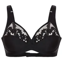FELINA Bügel-BH 555 Swiss Broderie schwarz 85D - 85D