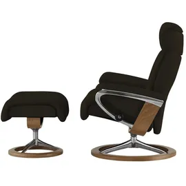 Stressless Relaxsessel Leder 78 x 111 x 76 cm Braun mit Hocker