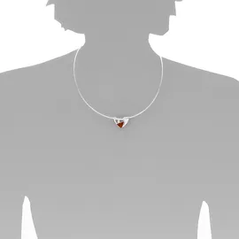 Ostsee-Schmuck Halsreif Gleiter-Verna Silber 925/Bernstein