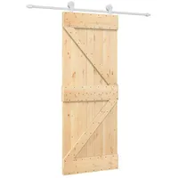 vidaXL Schiebetür rechts 80 x 210 cm Weiß