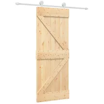 vidaXL Schiebetür rechts 80 x 210 cm Weiß