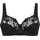FELINA Bügel-BH "Moments", Damen, Gr. 110, Cup F, schwarz, Spitze, Obermaterial: 79% Polyamid, 15% Polyester, 6% Elasthan, gemustert, unifarben, BHs Bügel-BH, Blütenstickerei, Zierschleife, Komfort-Bügel