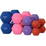 wuuhoo® I Kurzhantel Set Jackie 20kg mit Neopren Beschichtung, Hanteln in Hexagon Form für sicheren Halt und Stand I Farbvarianten nach Gewicht I für Gym und Krafttraining