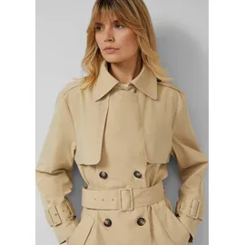 s.Oliver Regular Fit Trenchcoat aus Baumwoll-Lyocell-Mix, beige 34