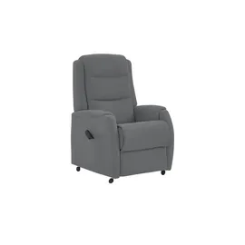 Hukla Fernsehsessel Max Mikrofaser 72 x 109 x 82 cm Schwarz elektrisch mit Rollen